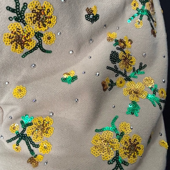 AKIRA Beige Multi Ribbed Jacket and Skirt Set. - Picture 3 of 4